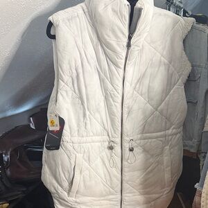 FP Movement by Free People Ivory Quilted Vest